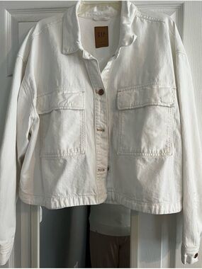 GAP Women's Off-White Utility Jean Jacket